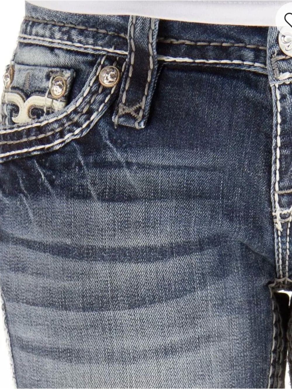 The Buckle Rock Revival Gabrielle Boot Stretch Denim Jean Size 30 - Picture 6 of 13